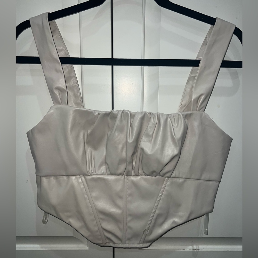Pacsun Leather Corset Top